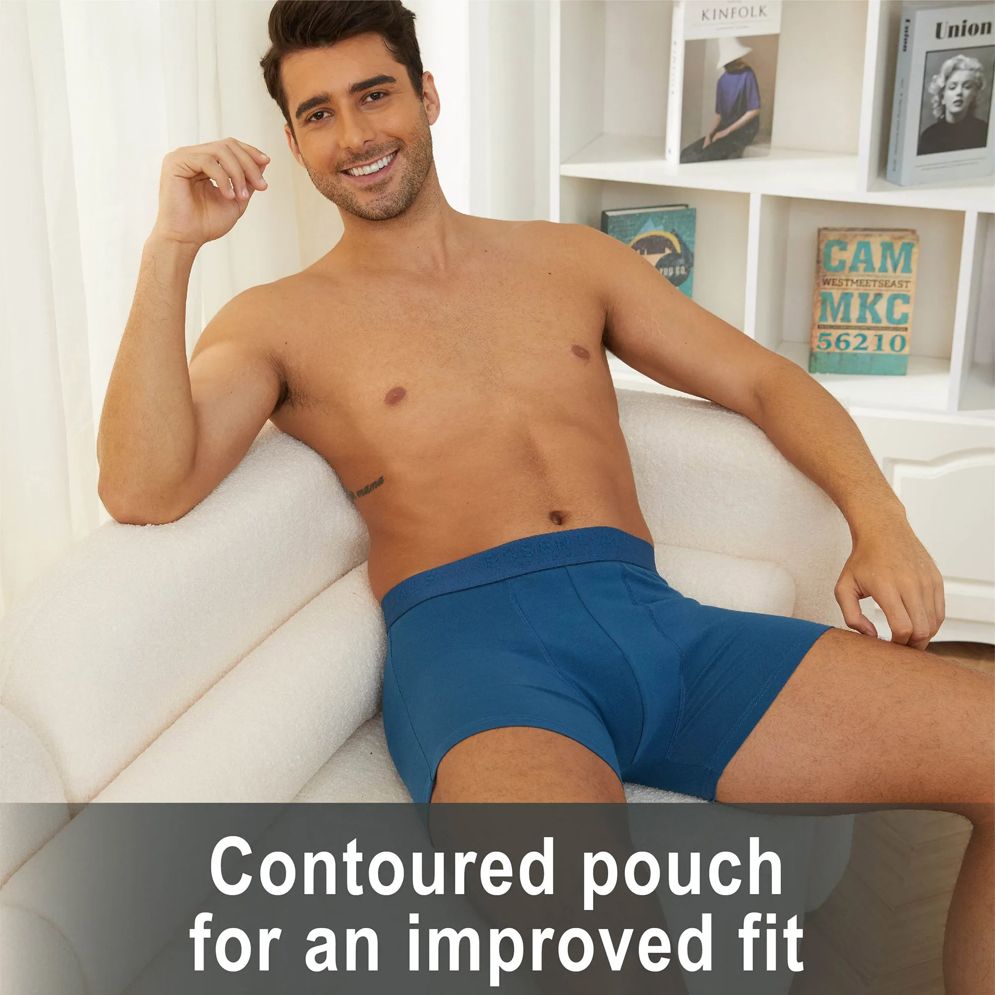 6PK Mens Boxer Premium Assorted