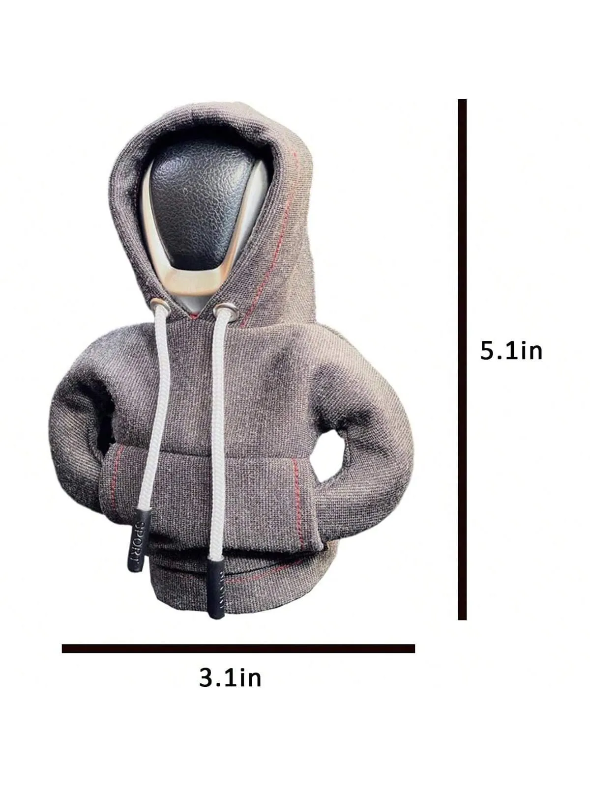 Gear Shift Hoodie , Funny Hoodie Car Gear Shift Cover, Winter Warm Car Shifter Hoodie Cover