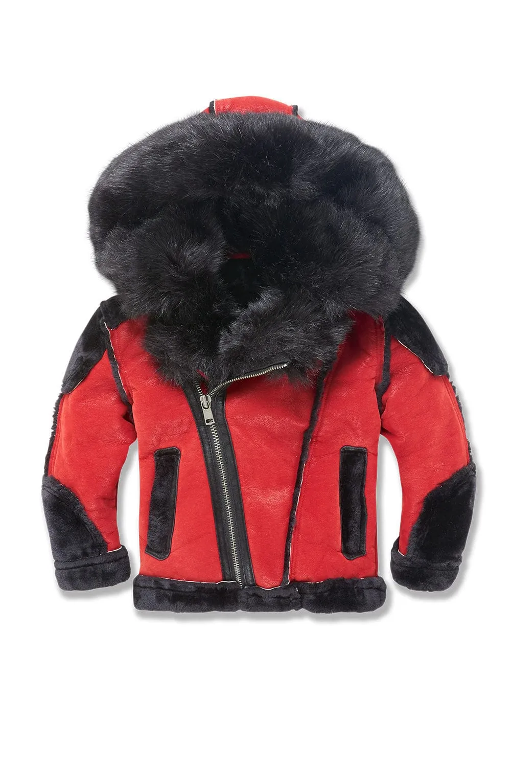 Kids El Jefe Shearling Moto Jacket (Bred)