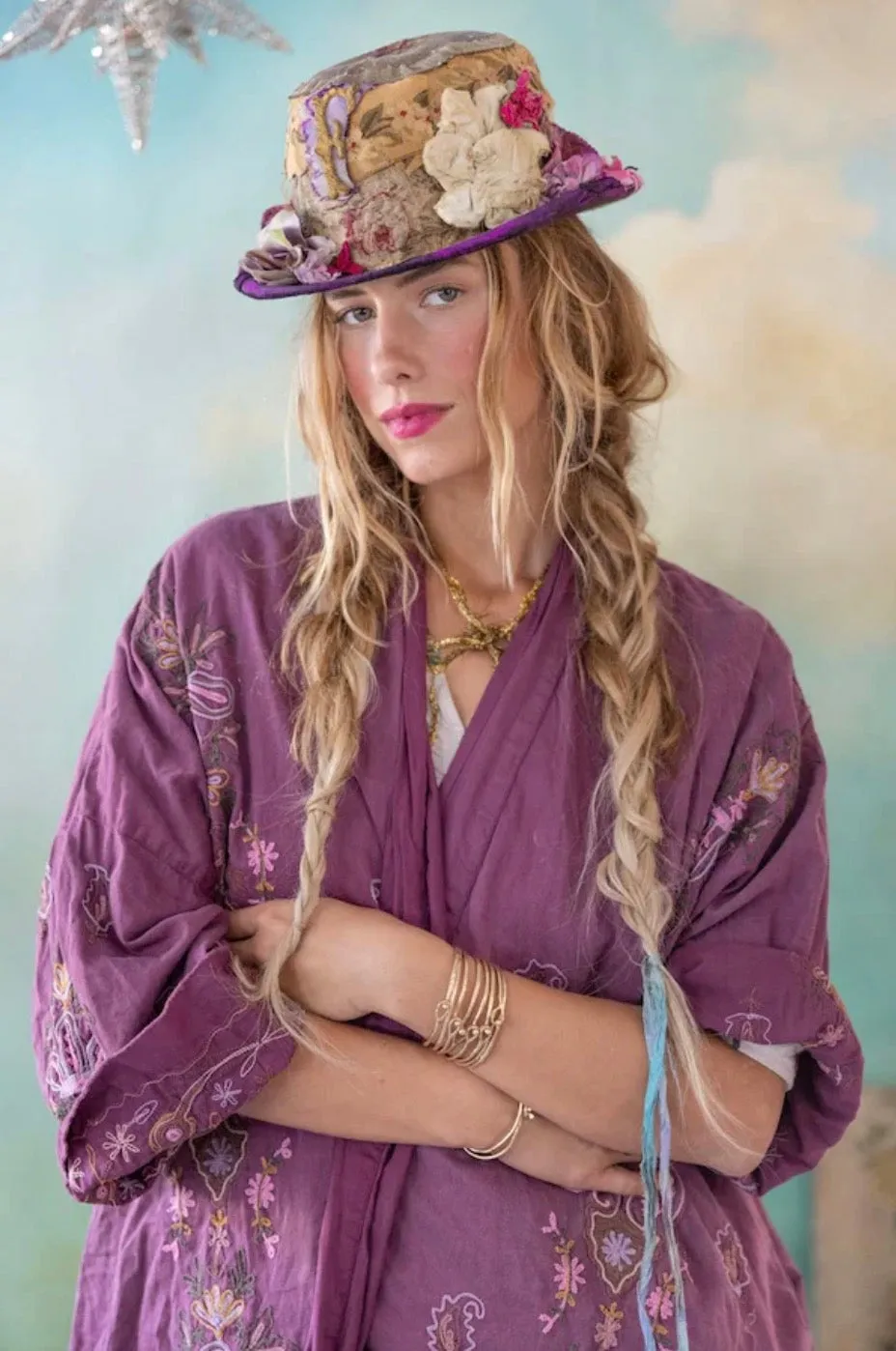 Magnolia Pearl Embroidered Belinay Kimono JACKET 509-COVET-OS