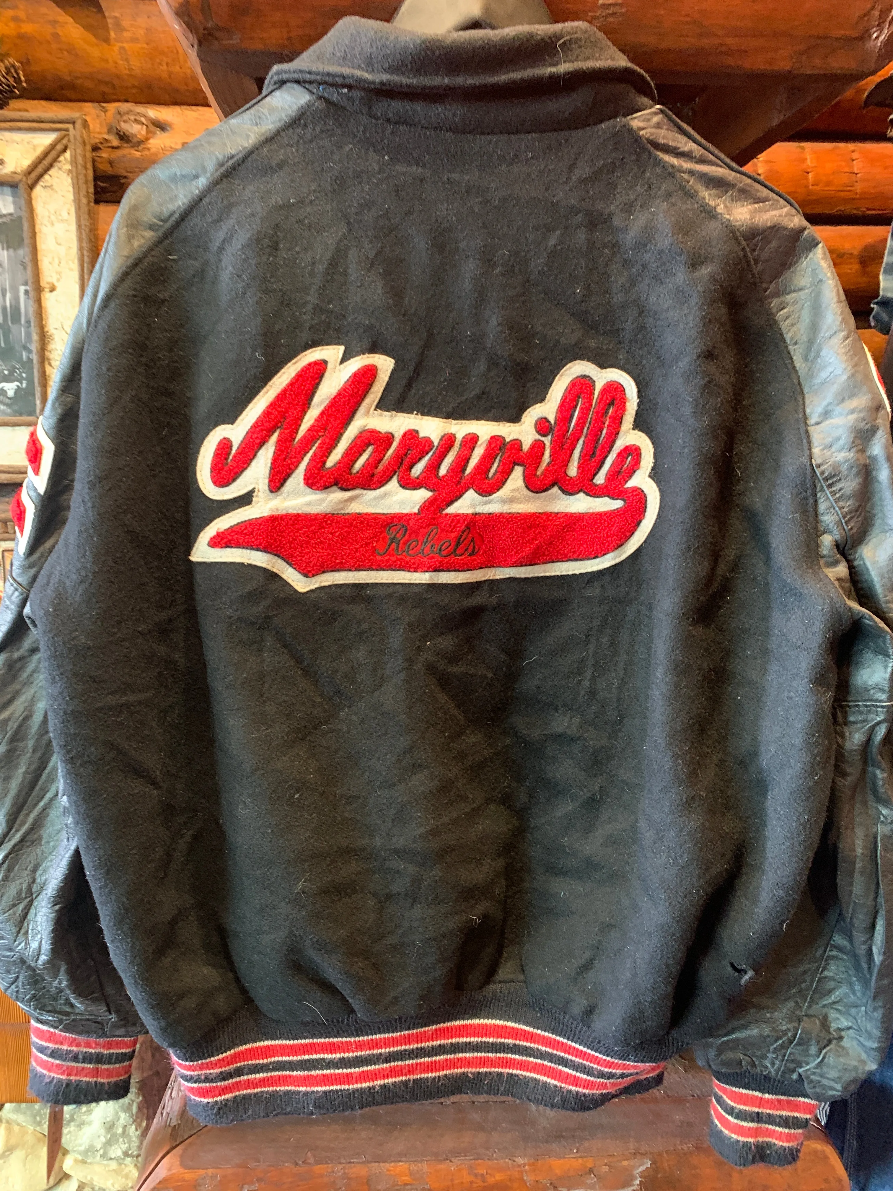 Vintage Maryville Rebels Letterman Jacket, Large